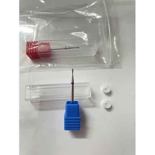 Acycoin2A 2pcs Head Disc Grinding Burr T Mills Grinder Diamond Electric Nail Drill Bit