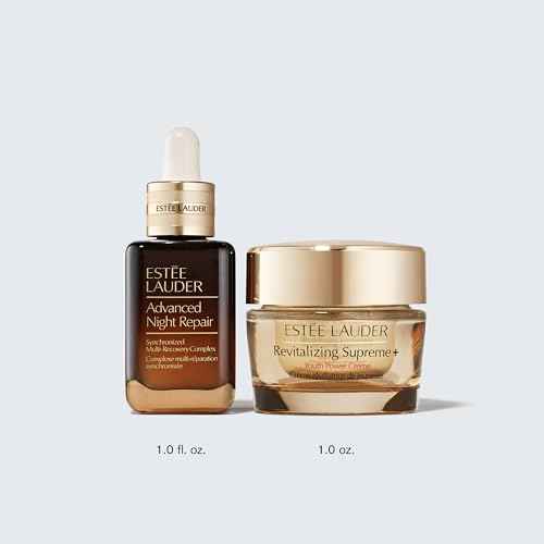 Est?e Lauder Youth Keepers Unwrapped: Lift + Firm + Glow 2-Piece Skincare Gift Set | Includes Full-Size Advanced Night Repair Serum 1 Fl Oz & Revitalizing Supreme+ Moisturizer 1 Ounce