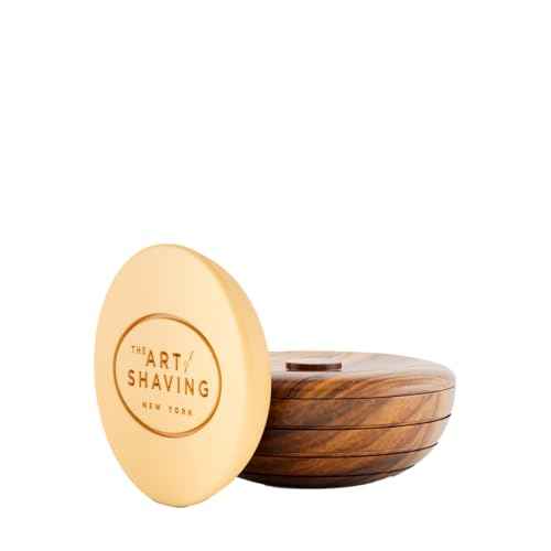 The Art of Shaving Shaving Soap Set - Shave Soap Refill with Wood Shaving Bowl, Protects Against Irritation, Sandalwood, 3.3 Ounce