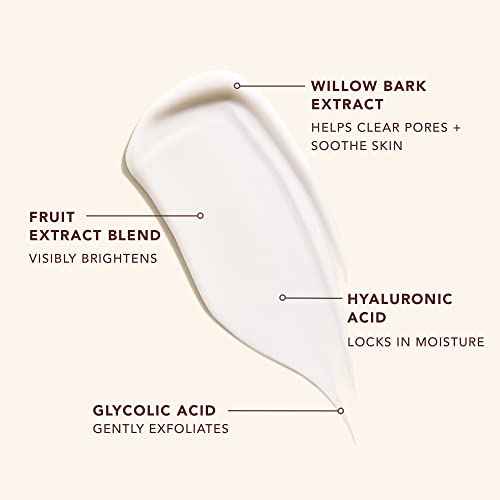 JLO BEAUTY AHA BHA Exfoliant Face Cream, Night Moisturizer with Glycolic Acid & Hyaluronic Acid, Skin Care for Women, That Overnight Hustle Exfoliating Night Cream for Fine Line Support, 1 Oz