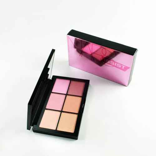 NARS NARSissist Unfiltered II Limited Edition Blush Palette for Cheeks - UK Version - .12 ounces x 6 Includes Hot Sand, Conquest, Undefeated, Power Play, Candid and Fame