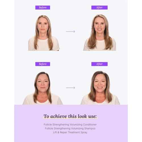 Keranique Volumizing Shampoo - Hair Thickening for Fine & Thinning Hair - Keratin Enriched, Scalp Cleansing, Sulfate-Free, Color-Safe Volume Shampoo