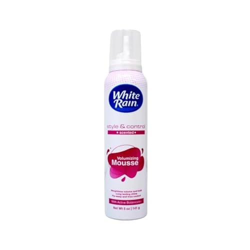 White Rain Volumizing Mousse for Hair Volume - 12 Pack 5 oz Each, Lightweight Styling Volume Hair Mousse for Women, Frizz Control & Root Lift, Fresh Scent