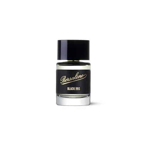 Borsalino Black Iris Perfume for Men ? Eau de Parfum ? Long-Lasting Fresh Woody Amber Cologne with Bergamot, Iris & Amberwood ? French Luxury Fragrance ? Popular Gift for Men