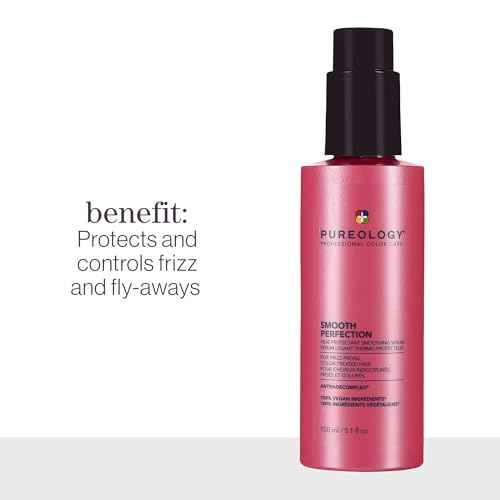 Pureology | Smooth Perfection Anti-Frizz Smoothing Serum | For Normal to Thick Hair | Vegan |