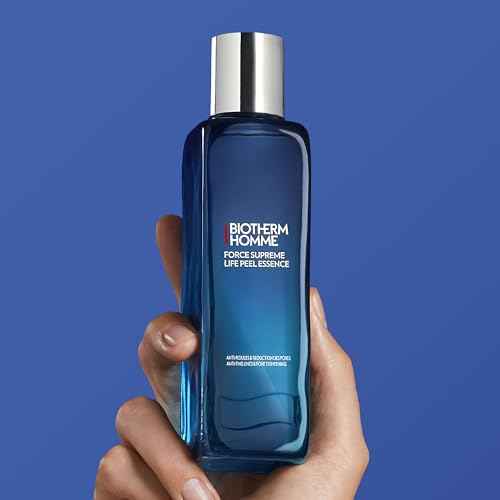 Biotherm Homme Force Supreme Life Peel Essence, an Anti-Fine Lines & Pore Tightening Peeling for Men with Sensitive Skin, with Peeling Acids, Smoothes and Refines Skin Texture, 5 Fl. Oz