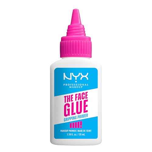 NYX PROFESSIONAL MAKEUP The Face Glue Gripping Primer, Hydrating Makeup Primer with Up To 24HR Wear, Vegan & Cruelty Free