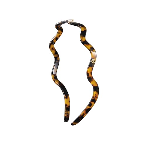 EVITA PERONI Wavy Glasses Headband Hair Band Designed for Eyewear, Comfortable Headbands for Women Fashion Thin Headbands Non Slip No Pressure, No Headache-Tortoise