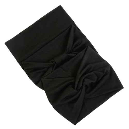Wide Headbands for Women Black Stylish Head Wraps Multi Styles, Fashion Non Slip Head Bands for Women's Hair Thick Hairbands Extra Large African Sport Yoga Turban Headband Hair Accessories, 3 Packs