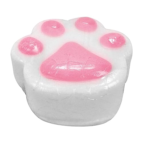 Kingsley Paw Print Bath Soap - 3 Oz White Soap Bar with Pink Paw Pads - Gentle Moisturizing Soap for Kids - Easy to Grip for Little Hands - Tear-Free Formula - Pack of 3