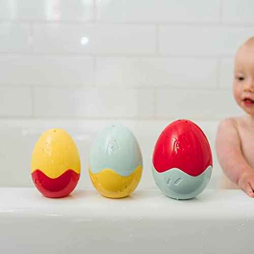 Dr. Brown's Baby and Toddler Toothbrush, Green and Orange Dinosaur 2-Pack 1-4 Years, CleanUp Float & Hatch Dino Eggs Bath Toy, 6m+, Dino-Soft Baby Bath Spout Cover, BPA Free, Certified Plastic Neutral