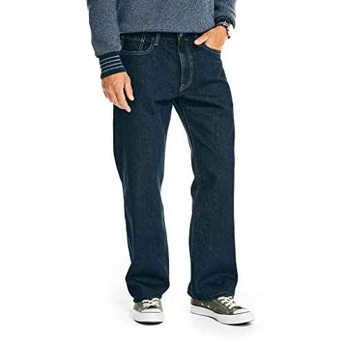 Nautica Men's Loose Fit 5 Pocket Jean Pant