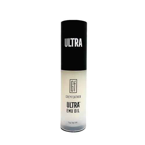 Greyfeather Ultra Emu Oil ? 45% More Anti-Inflammatory Properties | Deep Moisturizer for Skin, Hair & Nails | Supports Wound Healing, Reduces Scars, Soothes Irritations, Boosts Collagen & Hair Growth