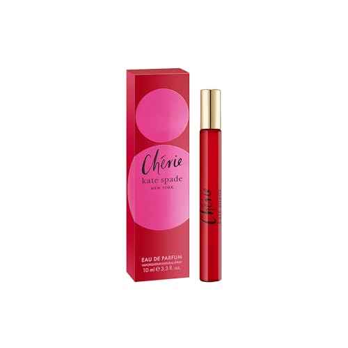 kate spade new york - Cherie Eau de Parfum Purse Spray - Women's Fragrance - Sweet & Musky - With notes of Raspberry, Sweet Pea & Jasmine - 0.33 Fl Oz