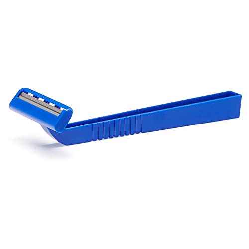 Medline Disposable Facial Razors with Twin Blades, Blue, Case of 500