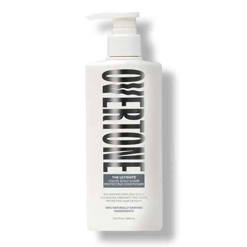 Overtone The Ultimate Color, Scalp & Hair Protecting Conditioner, Nourishes Hair & Scalp, Enhances Vibrancy and Shine, Promotes Hair Density, Cruelty-Free & Vegan, 13 Fl Oz