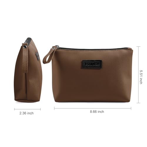 Cosmetic Bags for Women Small Makeup Bag for Purse Pu Leather Makeup Pouch Travel Makeup Bag with Zipper Make Up Bag for Travelling