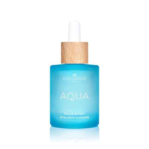COCOSOLIS AQUA Filler-Effect Hyaluron Supreme facial serum with 8 types of hyaluronic acid and Aquaxyl¢â, vegan anti-age day care with ultra hydration
