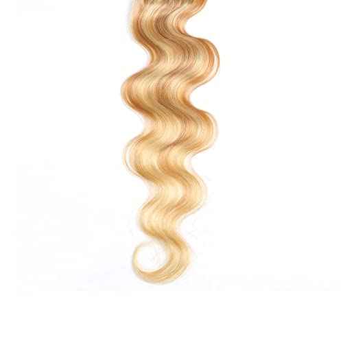 Honey Blonde Bundles Human Hair 613 Body Wave Bundle Blonde Body Wave Bundle 14 14 14 inch P27/613 Human Hair Bundles