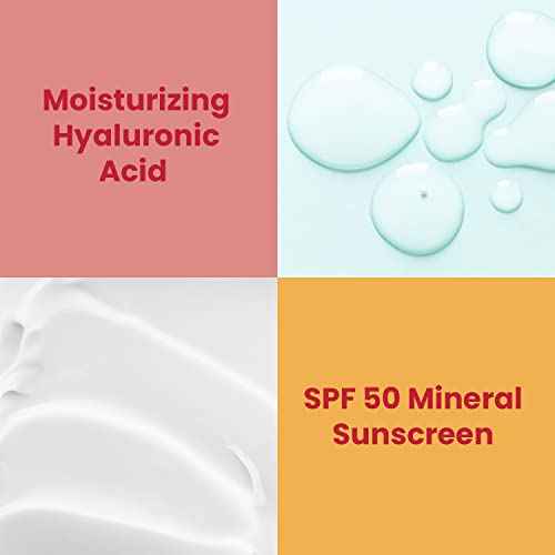 Healthy Skin Lab Protect Tinted Moisturizer & Mineral Sunscreen SPF 50, Anti-Aging, Lightweight Makeup With Broad Spectrum UV Protection + Hyaluronic Acid, Dermatologist-Tested, All Skin Types, 1.8 oz