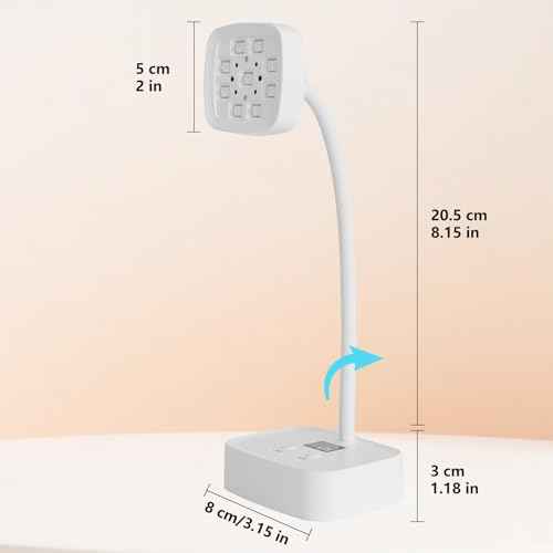 KEDAO UV Nail Lamp, UV Light for Gel Nails, Rechargeable LED Nail Lamp with Timers & Auto Sensor