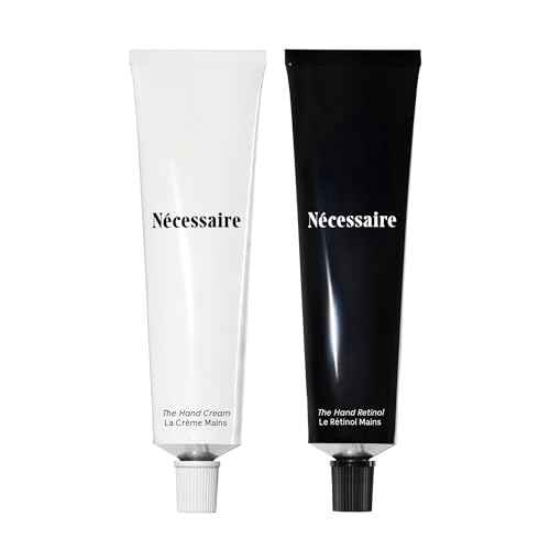 N?cessaire The Hand Duo ? The Hand Cream + The Hand Retinol Treatment Holiday Gift Set for Dry Hands ? Daily Moisture + Nighttime Repair with Ceramides, Peptides & Retinol ? 2 x 2.5 oz