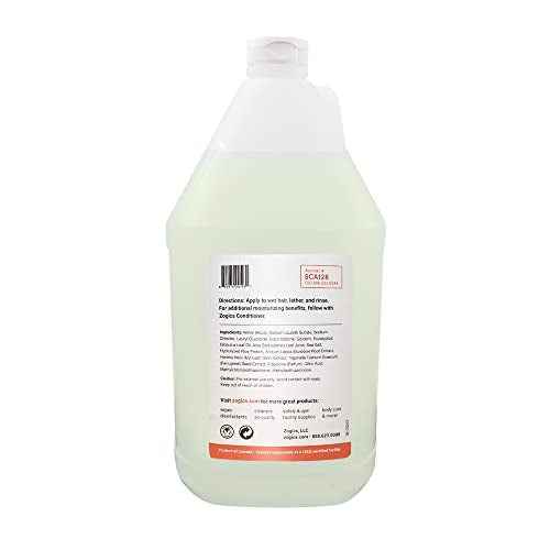 Zogics Shampoo, Citrus + Aloe Scented Shampoo (1 Gallon Refill)