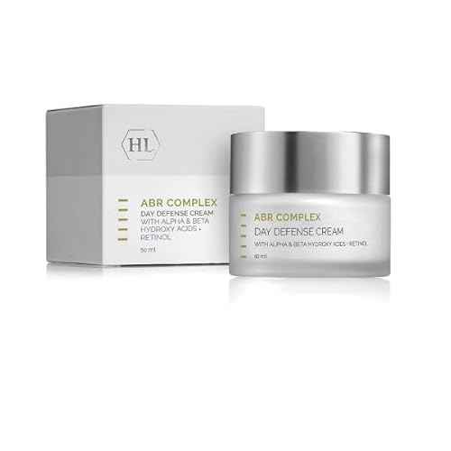 HL Holy Land Cosmetics ABR Complex Day Defense Cream with AHA, BHA and Vitamin C to improve skin elasticity & firmness, 1.7 fl.oz