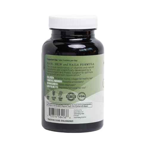 Advanced Hair, Skin & Nails Vitamins ? Doctor-Developed Hair Supplement with Biotin, Collagen Peptides, Vitamin E & B12 ? Clinically Tested 12-Week Results, Made in USA, Non-GMO