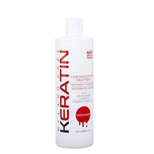 Hair Smoothing Treatment ? Keratin Mask for Silky, Smooth Hair ? Professional Salon Jojoba Oil and Amino Acid Hair Care System, Chocolate, 16 fl oz