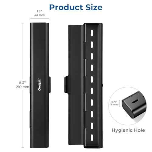 Aluminum Toothbrush Travel Case, Portable Travel Toothbrush Holder, Durable Manual Toothbrush Box Container for Traveling, Bathroom, Camping, Business Trip-Black