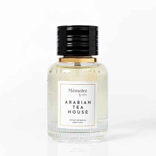 Azha Arabian Tea House Long Lasting Arabian Perfumes for Women ? Extrait De Parfum 100 ML (3.4 OZ) - Elegant Ladies Perfume with Saffron, Jasmine and Vanilla Notes - Elegant Gift for Women