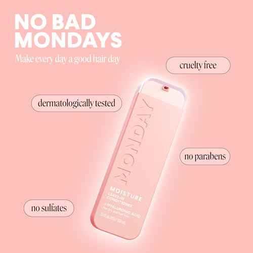 MONDAY HAIRCARE MOISTURE Leave in Conditioner with Hyaluronic Acid, Jojoba & Almond Oil, Shea Butter& Wheat Protein for Dry & Dull Hair 150mL