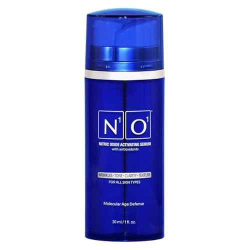 Nitric Oxide Activating Serum with Antioxidants | Hydrating Serum For Face | Decreases Wrinkles | Pore Minimizer | Improves Skin Texture | Helps Dark Spots | 1 Fl Oz, 30ml