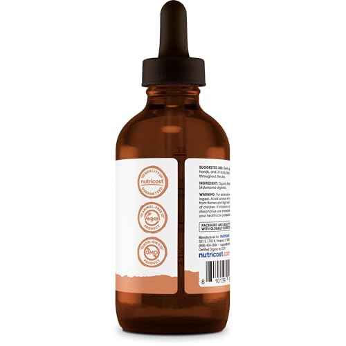 Nutricost Organic Baobab Oil (4 FL OZ) - Nourishing Oil For Hair, Face, & Body, Cold Pressed & Unrefined
