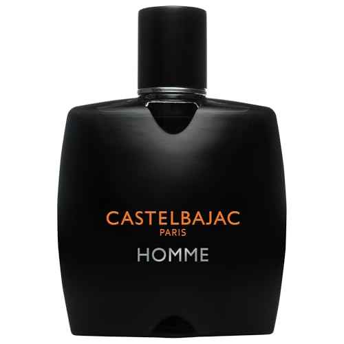 Castelbajac Paris Homme Men's Eau de Toilette, 3.4 FL OZ Black Bottle - Woody Amber Fresher Fragrance by Benoist Lapouza with Lime, Vetiver, and Ambroxan