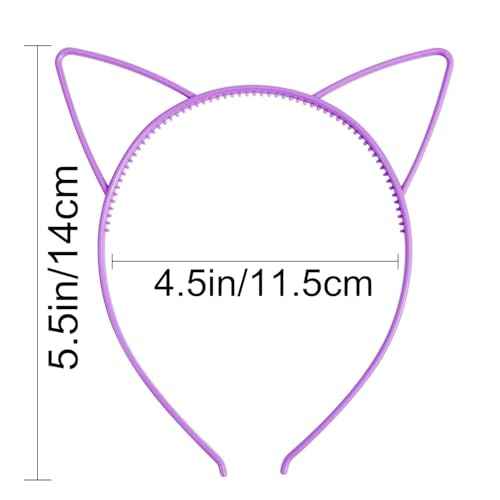 COCIDE 24Pcs Cat Ears Headbands Plastic Taylor Party Decorations Kitty Headbands for Girls Gabby Party Favors Birthday Supplies for Women Halloween Hair Accessories Hair Hoops Costume