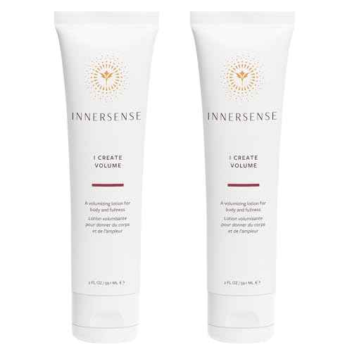 INNERSENSE Organic Beauty - Natural I Create Volume Hair Volumizing Lotion | Style Retention, Volumizing, Shine | Non-Toxic, Cruelty-Free, Clean Haircare (2 Pack - 2 fl oz | 59.1 mL each)