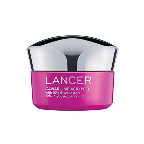 Lancer Skincare Caviar Lime Acid Peel, Retinol Facial Chemical Peel with Brightening Glycolic Acid, 1.7 Fluid Ounces¡¦