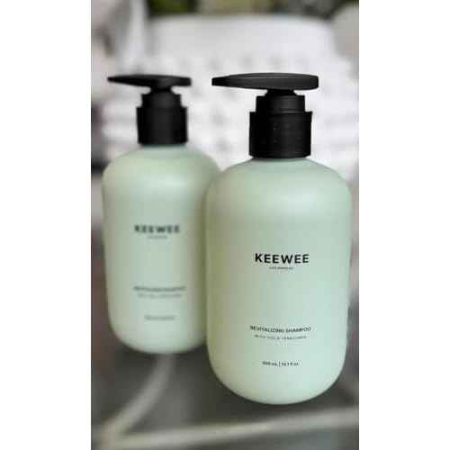 SRILabs KEEWEE Hair Growth Shampoo with Biotin, Niacinamide, Green Tea & Ginkgo ? Thickening for Thinning Hair & Hair Loss | Sulfate-Free, Color-Safe, Scalp-Calming