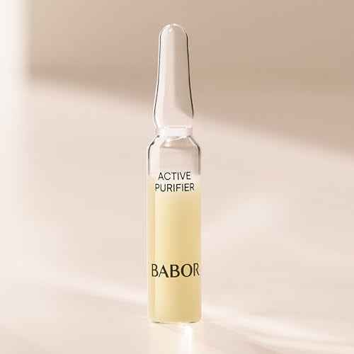BABOR Active Purifier Ampoule Concentrates for Face with Tea Tree Oil, Refine, Purify, Revitalize Dull and Dry Skin, Clean & Vegan, Results in 7 Days