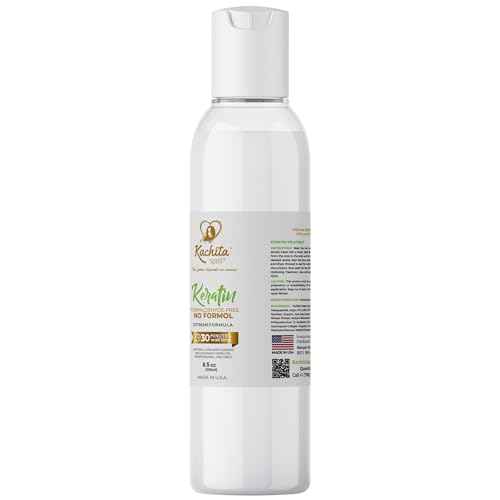 Brazilian Keratin Treatment Formaldehyde Free Kachita Spell Hair Straighteners No Formol Made in USA (8floz)