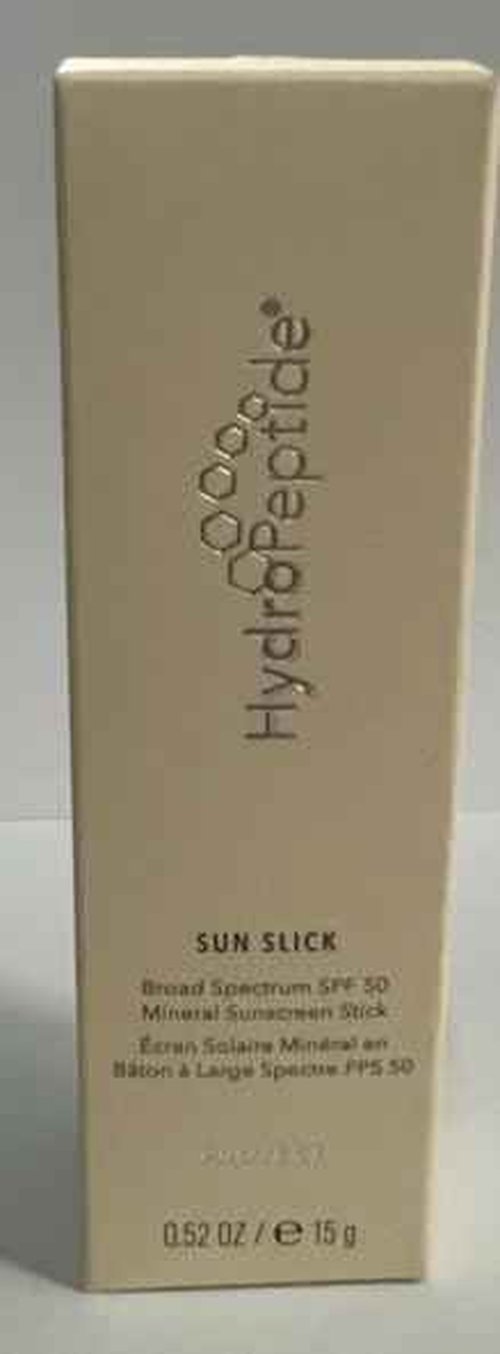 HydroPeptide Sun Slick SPF 50 Mineral Sunscreen Stick with Reparative Peptides, 0.52 Ounce (15g)