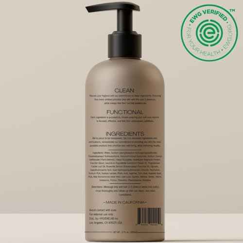 HygieneLab Shampoo - EWG Verified Non-Toxic Formula, Fragrance-Free & Paraben-Free, Gentle Cleanse for All Hair Types, Premium Quality(16.9 fl oz)