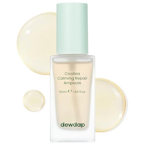 Cicatea Calming Repair Serum, Centella Ampoule, Soothing Moisturizing Serum with Panthenol for Sensitive Skin, Korean Skin Care (1.69 Fl Oz / 50ml)