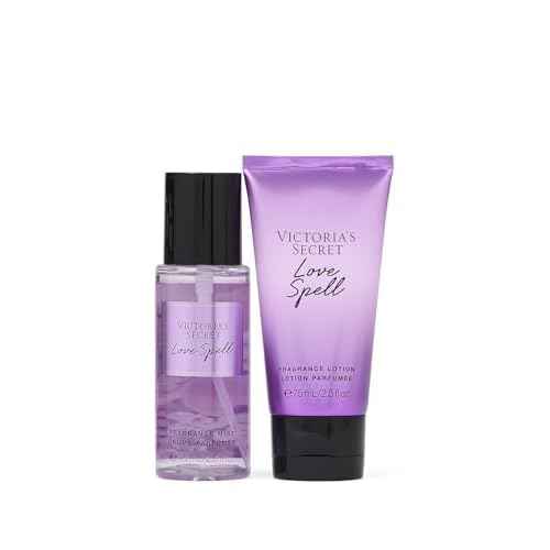 Victoria's Secret Love Spell Mini Fragrance Duo Gift Set, Notes of Cherry Blossom and Fresh Peach