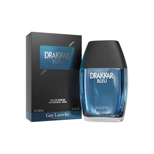 Guy Laroche Drakkar Bleu - Iconic Designer Fragrance - Powerful, Aquatic & Fresh Eau de Parfum - Aquatic Foug?re - Long Lasting Mens Cologne - Day and Evening Scent 3.4 Fl Oz