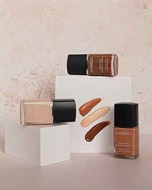 Gabriel Cosmetics Liquid Foundation, Organic Formula- 1 fl oz. (Natural Beige, 1.0)