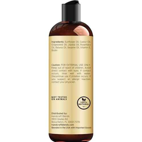 Handcraft Blends Rosemary Oil for Hair 8 Fl Oz | Nourishing Hair Oil | 100% Pure and Natural | Rosemary, Castor, Jojoba, and Batana Oils & Biotin