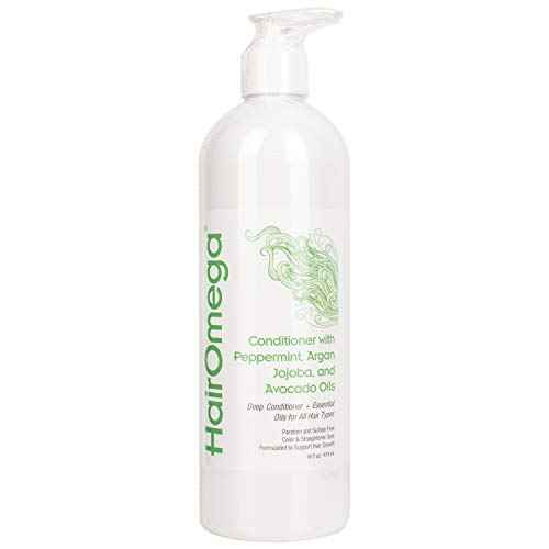 DrFormulas HairOmega DHT Blocker Shampoo + Conditioner with Moroccan Argan Oil, Jojoba Oil, Avocado Oil (Sulfate Free Shampoo + Conditioner Set)
